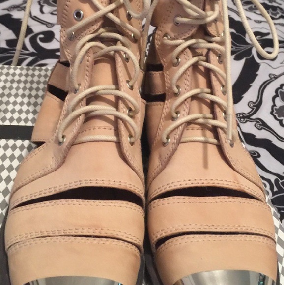 Jeffrey Campbell Slashed Jensen Combat Bootie - Picture 5 of 5